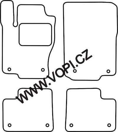 Autokoberce Mercedes M W166 11/2011 -  Colorfit (2961)